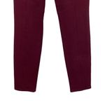 Paige  Paloma Genuine Leather Panel Paloma Leggings Pants Burgundy Small Photo 9