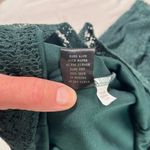 Adiva Vintage Inspired Elegant Emerald Green Lace Sleeveless Top Women’s Medium Photo 5