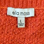 Ella Moss Coral Flames Sweater Ruffle Tank Top Photo 5