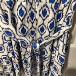 Untuckit Stretch Cotton Renata Shirt Blue & White Mini Dress | M Size 10 Photo 4