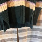 Aerie Green And White Stripe Sweater Size XS Photo 3