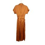 Hutch  Kerrigan Satin Zipper Front Jumpsuit Copper Orange Size Small NEW Photo 3