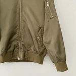 Ci Sono Lightweight Bomber Jacket Khaki Size S Photo 6