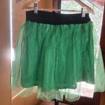 love on a hanger NWOT  Green Holiday Tulle Velvet Skirt Size Medium Photo 5