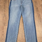 Talbots NWT Slim Ankle Jean Medium Wash Side Stripes Size 12 Stretch Photo 0