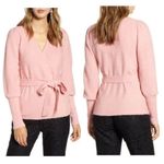 Rachel Parcell  Womens Wrap‎ Cardigan Sweater Puff Sleeve Removable Belt Size XS Photo 1