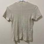 RE/DONE  Women’s Basic Ribbed Tee in Cream Size Small Photo 2