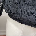 Cupcakes and Cashmere Cropped Lace Blouson Top Black S NWOT Photo 7