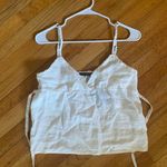 Brandy Melville White Tie Back Top Photo 0