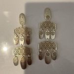 Kendra Scott  Emmet Statement Filigree Drop Earrings in Gold Photo 4