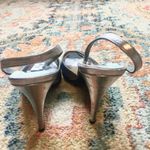 Stuart Weitzman  Vintage Silver Leather Crystals Mesh Slingback Pumps Heels 7N Photo 4