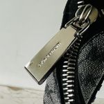 Michael Kors  Lauryn Solid Black Gray Leather Large Shoulder Bag Photo 4