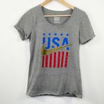 Nike  USA Athletic Cut Grey USA Short Sleeve Tee Women's Size Medium M Photo 0