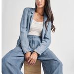 Splendid NWT Stella Chambray Blazer XS Oversized Photo 2