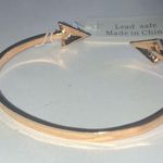 Gold Tone Arrow Spike CZ Rhinestone Cuff Bracelets Photo 2