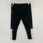 Zella  Capri Leggings Small Black Mesh Crop Pants Activewear Athleisure‎ Photo 3