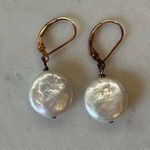 CLOSET CLOSING! LAST CHANCE Authentic Vintage Pearl Drop Earrings .925 Silver White Photo 0
