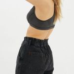 BDG Pull-On High Waisted Mom Short Black Denim NWT Size XS Photo 2