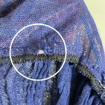 Handmade Tunic Mini Dress‎ Blue Floaty Diamond Pattern Ribbon Sleeveless Women Size M Photo 6