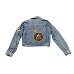 Vintage 90s Disney Mickey & Co Mickey Time Classic Denim Jean Jacket Size S/M* Blue Photo 1