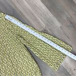 Max Studio Flower Bud Crepe Pleated Blouse Yellow Ivory Large Photo 14