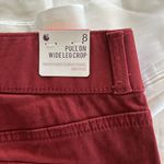 Gloria Vanderbilt  Pull on Wide leg Crop tummy control Pant, Maroon, Size 8, NWT Photo 6