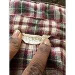 J.Crew Shirt Women M Button Up Pocket Oversized Soft Flannel Grunge Goblincore Photo 3
