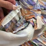 ASTR the Label Blythe Plisse Midi Dress Coral Multi Women Size Medium Photo 5