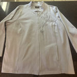 Bob Mackie Bob Maxine Wearable Art Gray Sweater Jacket Zip Up Sz 3X‎ Pockets Mock Neck Photo 0