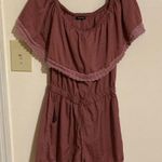 Style House Ruffled Off-Shoulder Romper Photo 0