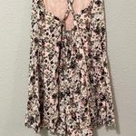 Talula Aritzia  Pink Ditsy Floral Strappy Back Mini Dress Womens 6 Girly Romantic Photo 6