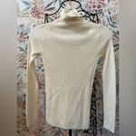 Uniqlo  NWT Cream Extra Fine Merino Wool Ribbed Turtleneck Sweater Minimalist XS Photo 3