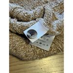 Lands' End  Oatmeal Brown Cable Knit Mock Neck Cardigan Sweater Size Small Preppy Photo 9