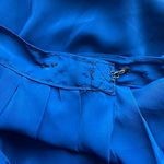 Handmade Vintage 80s  pleated electric blue midi skirt 🔥 Photo 2
