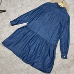 Grayson The Changemaker Shirt Dress Chambray Lyocell in Liquid Denim Size 3/M Blue Size M Photo 7