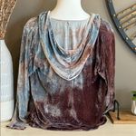 Johnny Was Ashton Hooded Ombre Pearl-Snap Silk Blend Velvet Jacket Size XS Photo 8