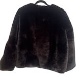Lulus faux fur dress coat like new Black Size L Photo 4