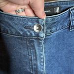 LTS Long Tall Sally Cropped Wide Leg Jeans Size 4 Blue Photo 2