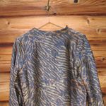 Ganni NWT  Metallic Jersey Animal Print Cardigan Top Photo 6