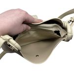 Miztique Chic Cream Faux Leather Shoulder Bag with Silver Accents Classic Tan Photo 9