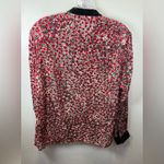 The Kooples  Women's Red Floral Devore Long Sleeve Blouse‎ Top Size M/L Photo 1