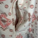 Simply Southern  Shacket Flannel Jacket Womens L Pink White Aztec Western Cozy Photo 5