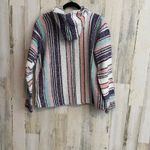 IGUANA JACK Medium Surfer Baja Boho Hiking Poncho Jacket Hoodie Multicolor Photo 4
