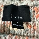 Lumiere women's size small knit sweater, orange, green and cream Orange Photo 2