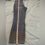 White House | Black Market NWOT WH BM Sz: 6 Mid-Rise Everyday Soft Denim Embroidered and gold beaded Hem Photo 10