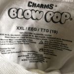 Charms Blow Pop Bubble Gum Filled Pop White SS Graphic Tee size XXL Novelty Photo 2