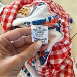 DODO BAR OR Like New Checkered Tassel Maxi Highlow Dress Sz Small Red Photo 4