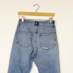 AGOLDE 90's Mid Rise Loose Distressed Button Fly Jeans in Major Photo 5