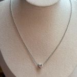 Silver Heart Pendant Necklace Photo 0