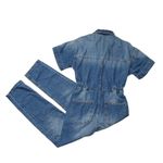 We The Free NWT People Marci Coverall in High Noon Denim Jumpsuit XS $128 Photo 3